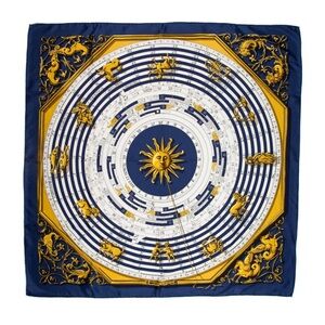 Hermès Astrologie Dies et Hore Silk Scarf